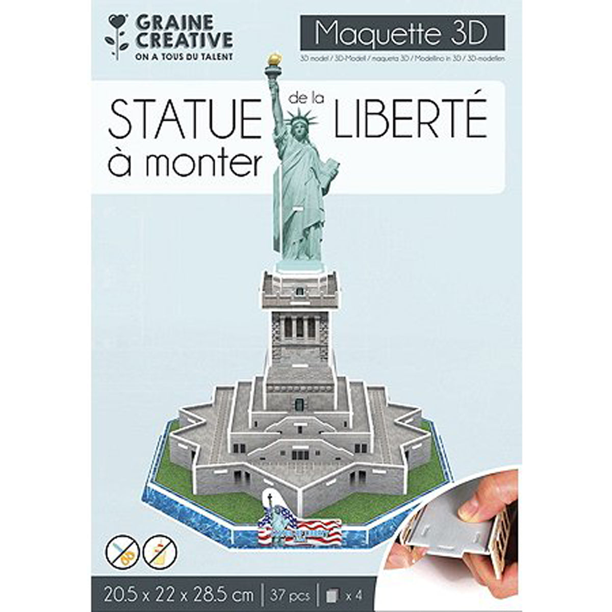 maquette-3d-statue-libert-carton-mousse-37-pi-ces image 2
