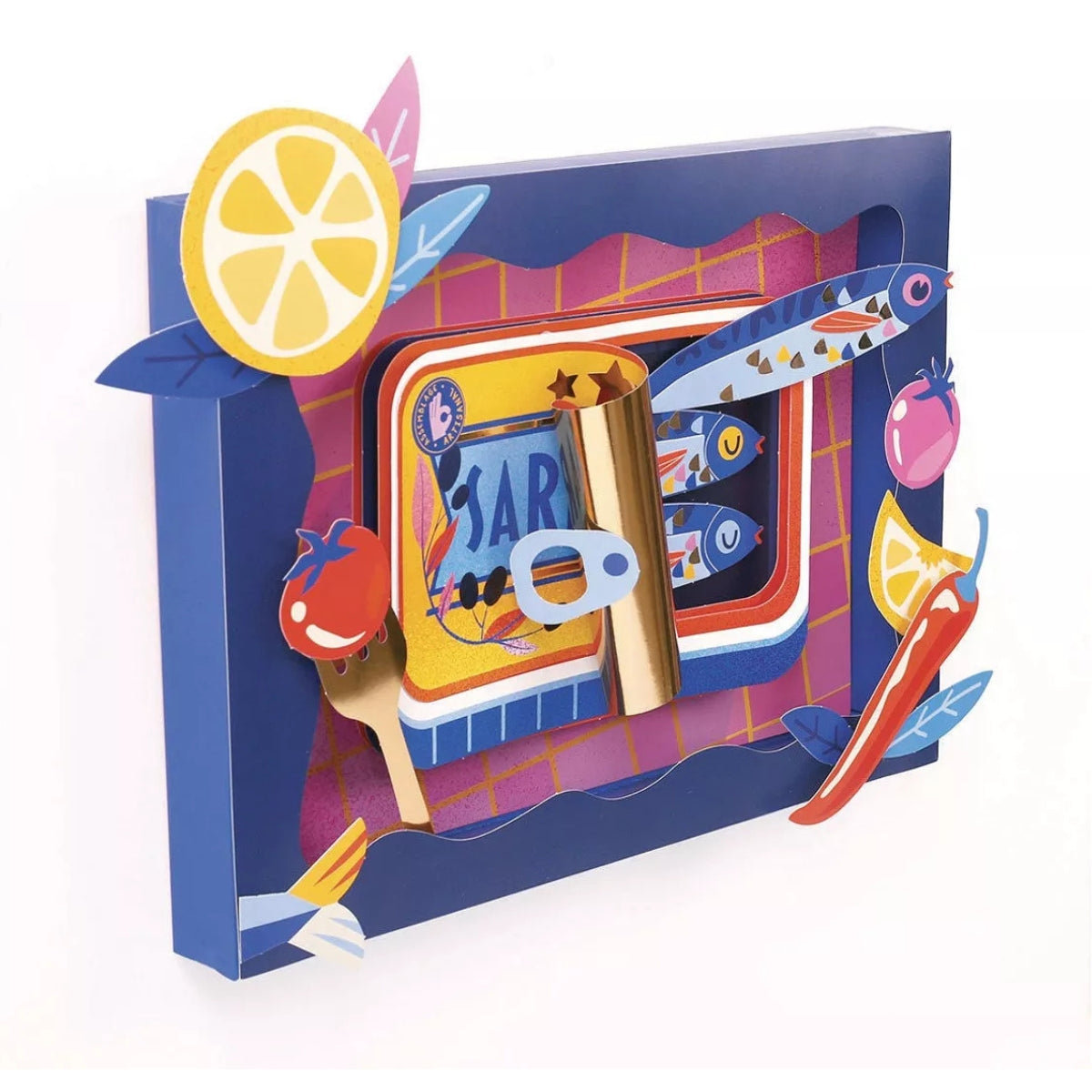 graine-cr-ative-cadre-3d-papier-sardines-kit-cr-atif image 4