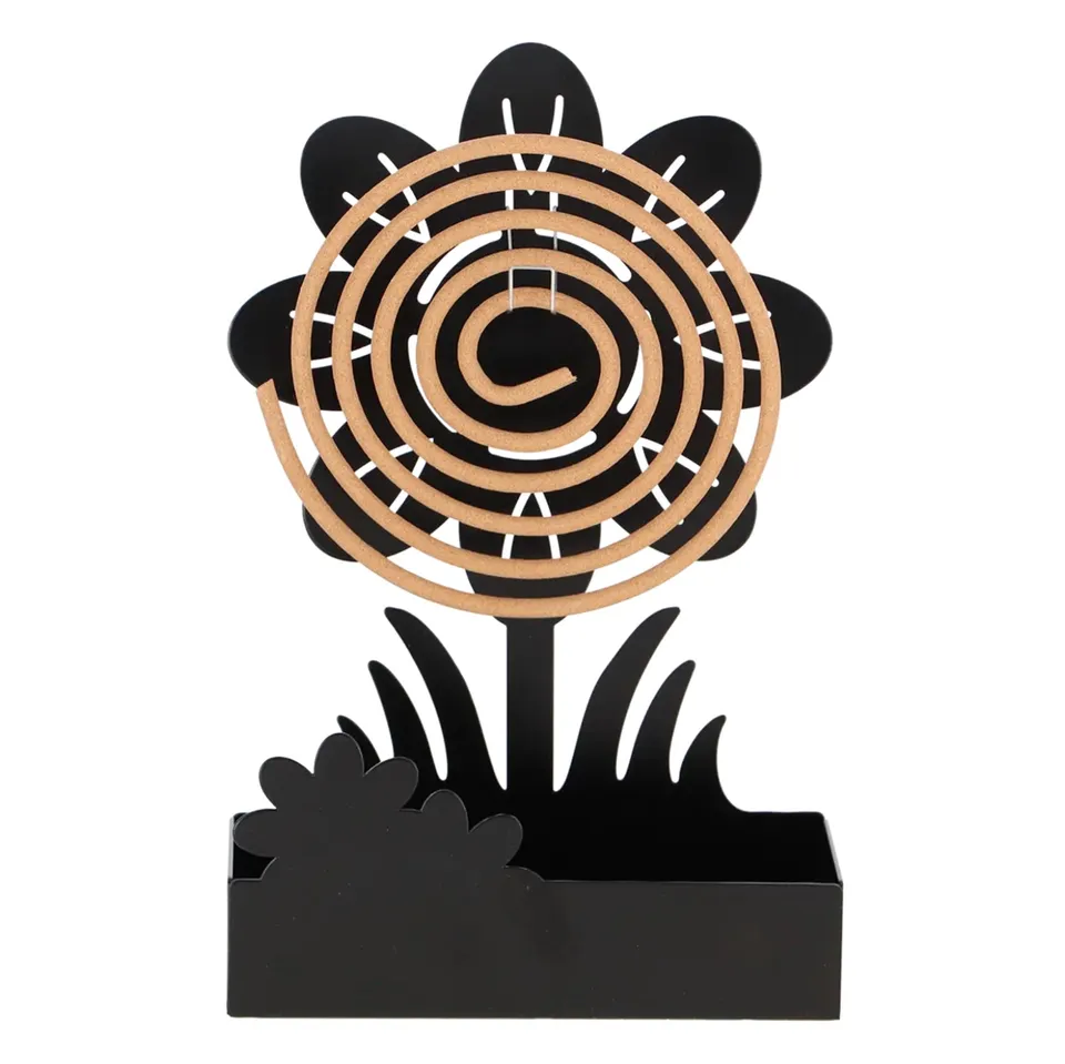 esschert-design-support-spirale-citronnelle-fleur-anti-moustique image 1