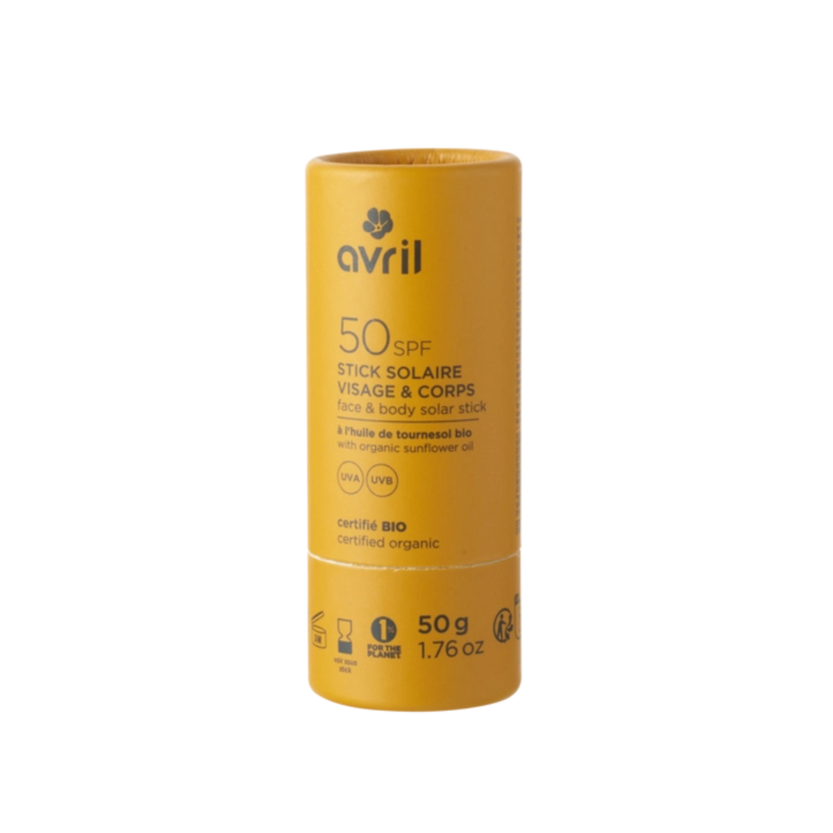 avril-stick-solaire-visage-et-corps-spf-50-bio-50-g image 2