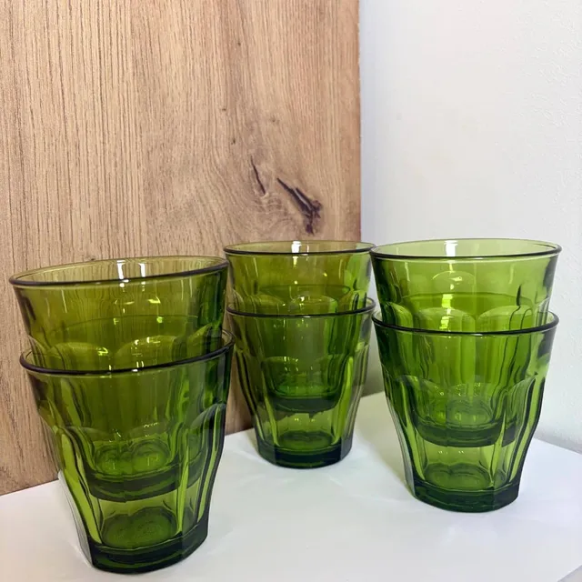 duralex-picardie-lot-6-verres-verts-250-ml-empilables image 1