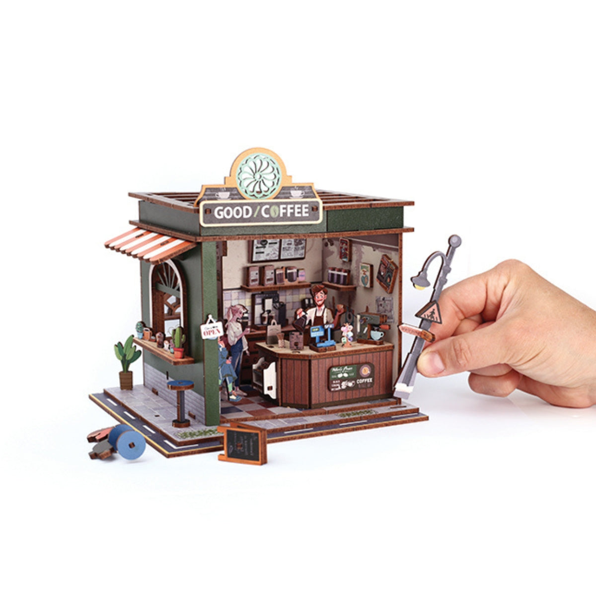 graine-cr-ative-coffee-shop-maquette-bois-miniature-led image 4