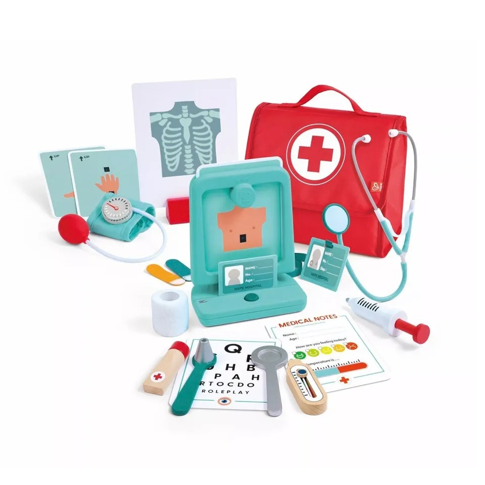 hape-kit-du-petit-docteur-jeu-docteur-enfant-st-thoscope image 1