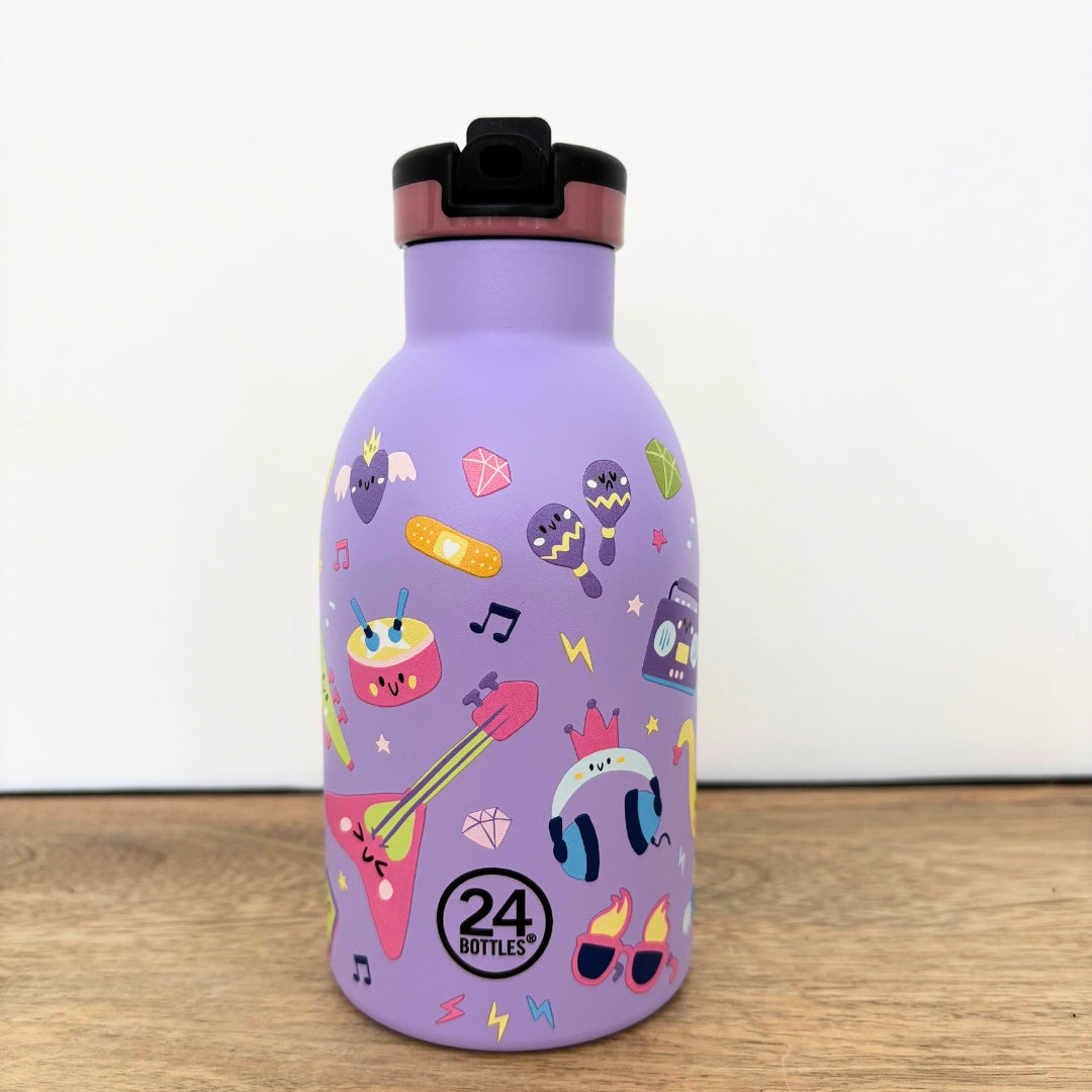 24bottles-kids-music-friends-gourde-enfant-330-ml-inox image 1