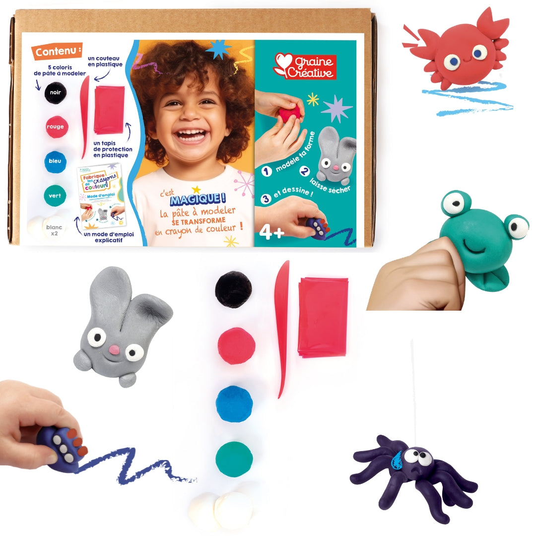 fabrique-tes-crayons-kit-p-te-colorier-6-couleurs-x30g image 2