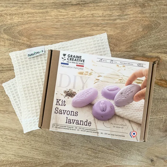 graine-cr-ative-kit-diy-coffret-savons-lavande-200-g image 1