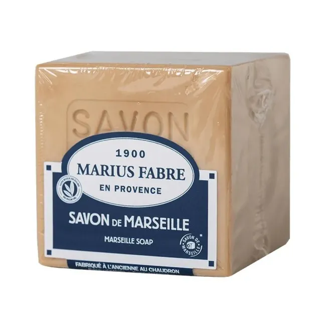 marius-fabre-savon-de-marseille-blanc-cube-400-g-sans-huile-de-palme image 1
