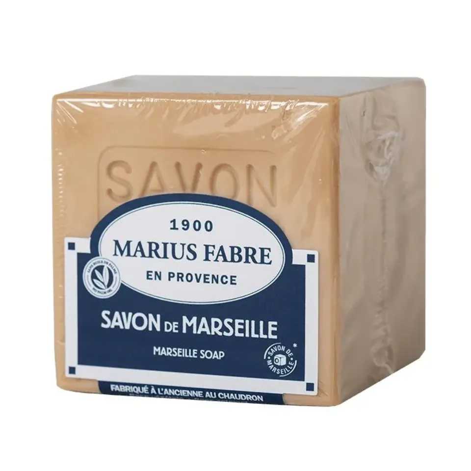 marius-fabre-savon-de-marseille-blanc-cube-400-g-sans-huile-de-palme image 1