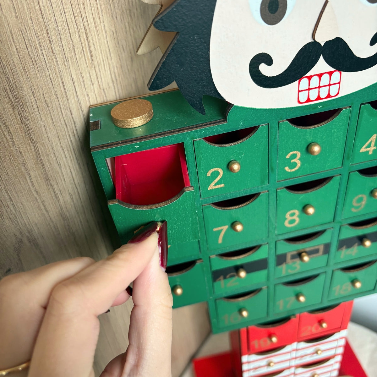 zentrada-calendrier-de-l-avent-casse-noisette-bois-24-cases image 5