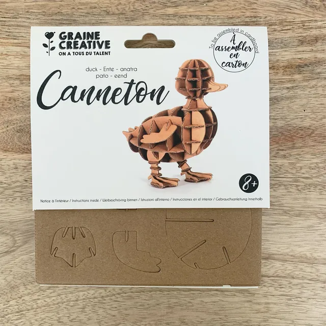 mes-courses-en-vrac-maquettes-caneton-maquette-3d-carton-sans-colle image 1