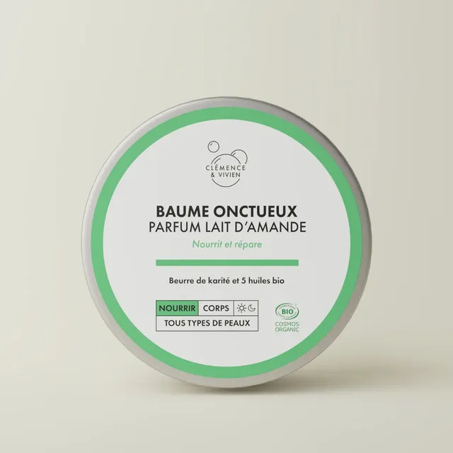cl-mence-et-vivien-baume-onctueux-lait-d-amande-soin-150-ml image 1
