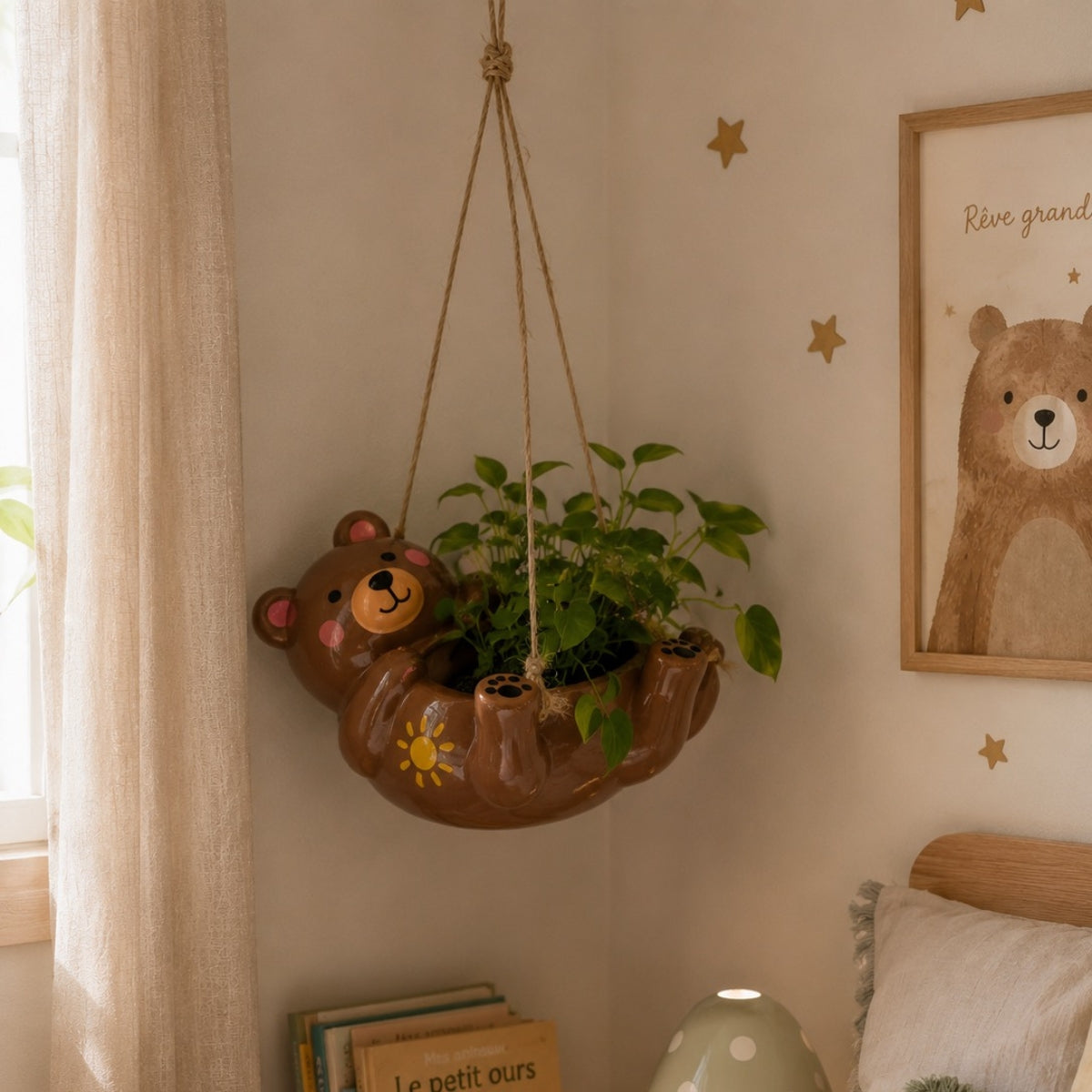 graine-cr-ative-pot-ourson-c-ramique-peindre-suspendu image 5