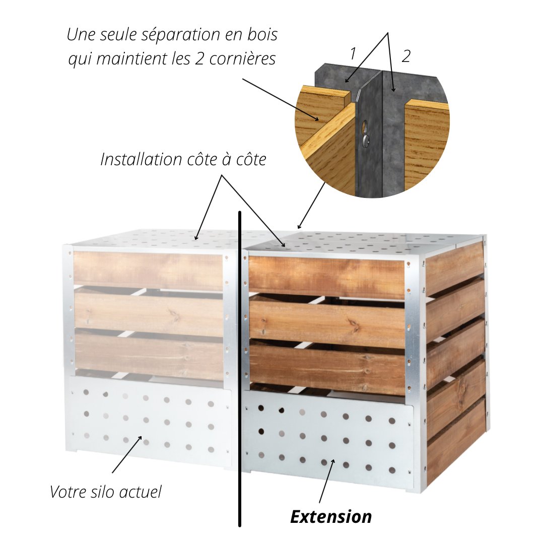 guillouard-luciole-extension-composteur-470l-bois-galva image 2