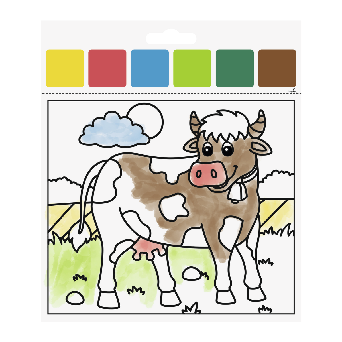 set-de-coloriage-ferme-peinture-l-eau-10-feuilles-enfant image 3