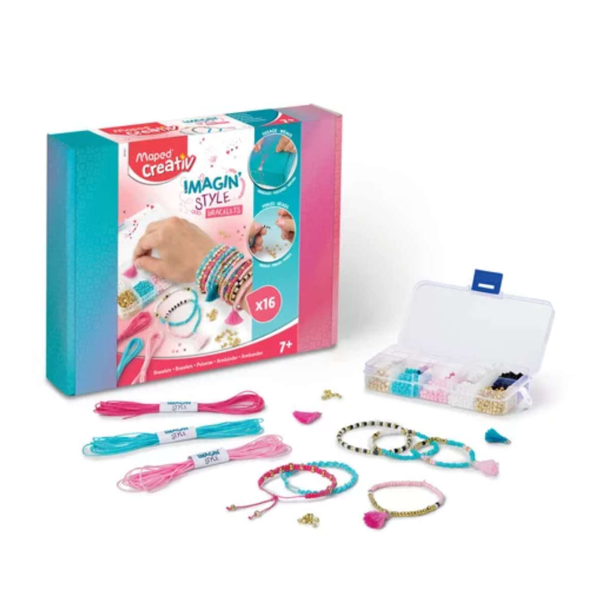 mes-courses-en-vrac-maped-kit-diy-bracelets-16-pi-ces image 1