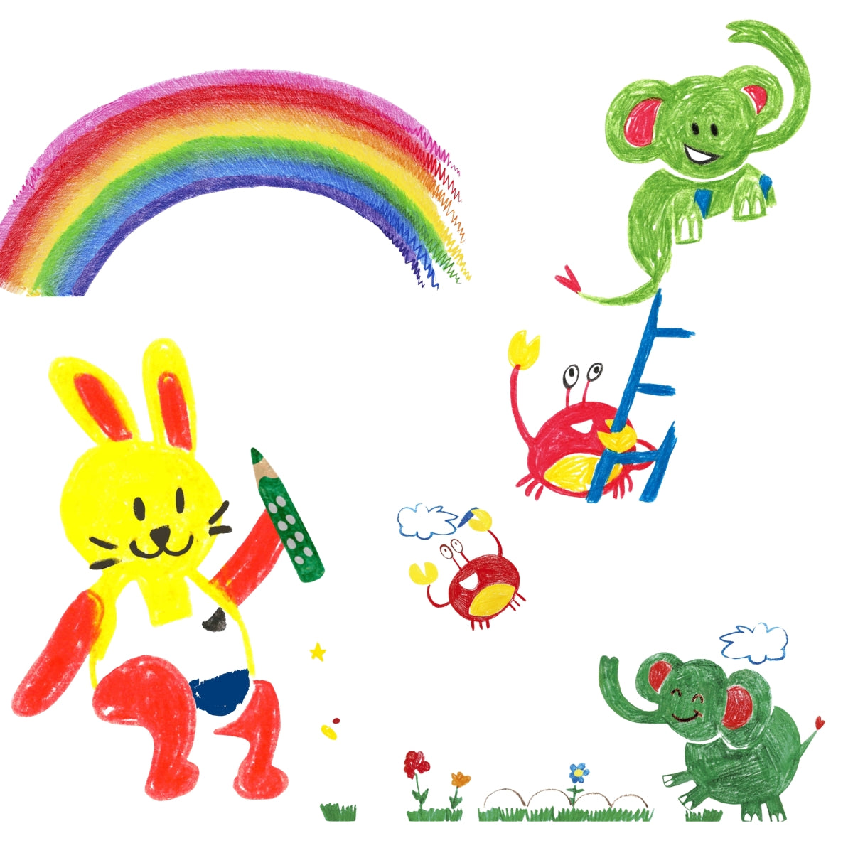 faber-castell-premiers-crayons-de-cire-4-couleurs-b-b image 2