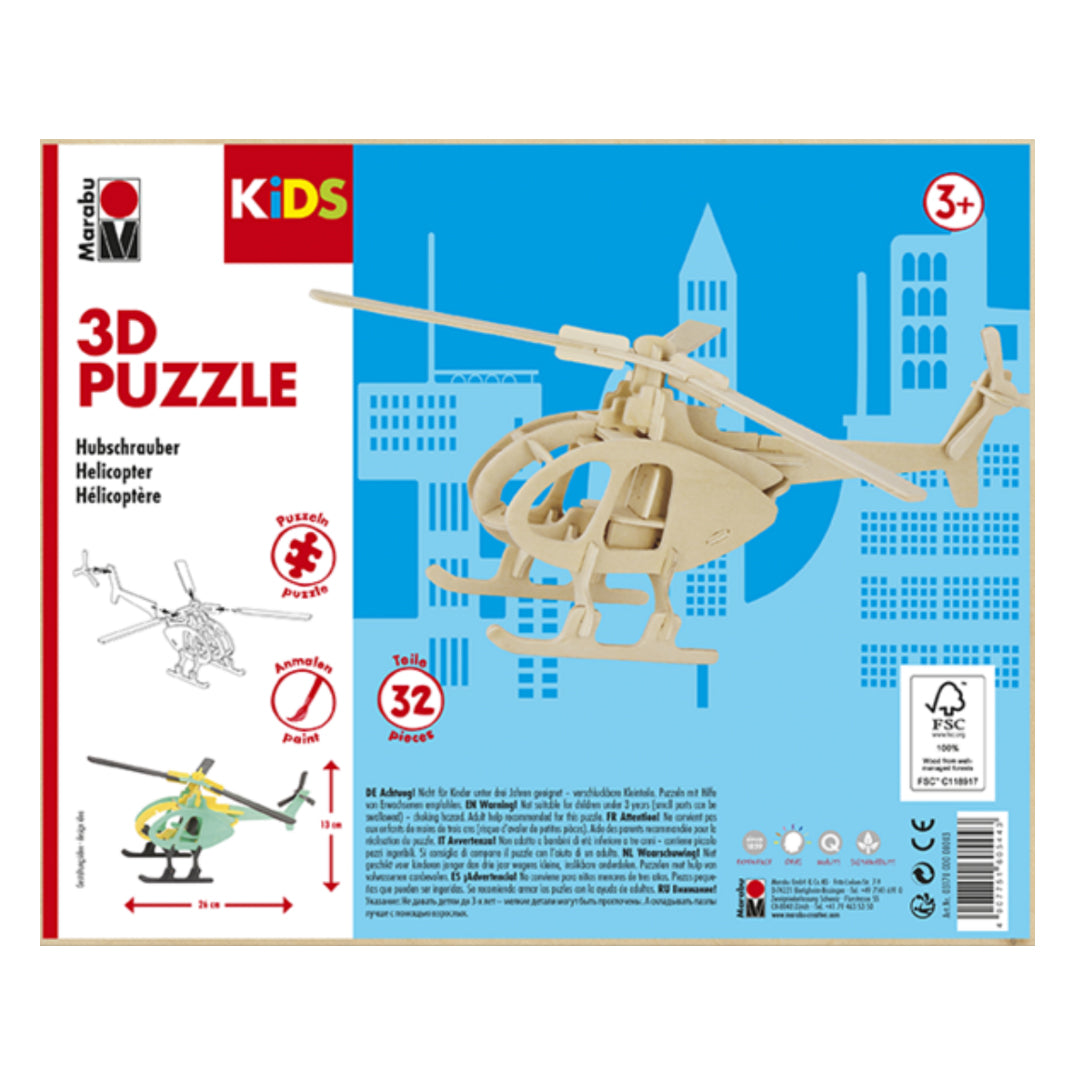 puzzle-3d-bois-h-licopt-re-32-pi-ces-construire image 2