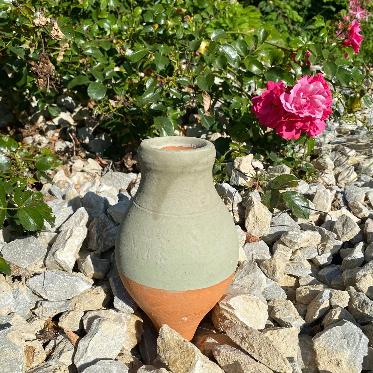 poterie-jamet-ollas-planter-0-5-l-olla-c-ramique-vert-mat image 2