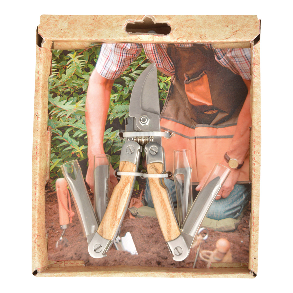 esschert-design-outil-jardin-multi-fonctions-5-en-1-acier-bois image 3