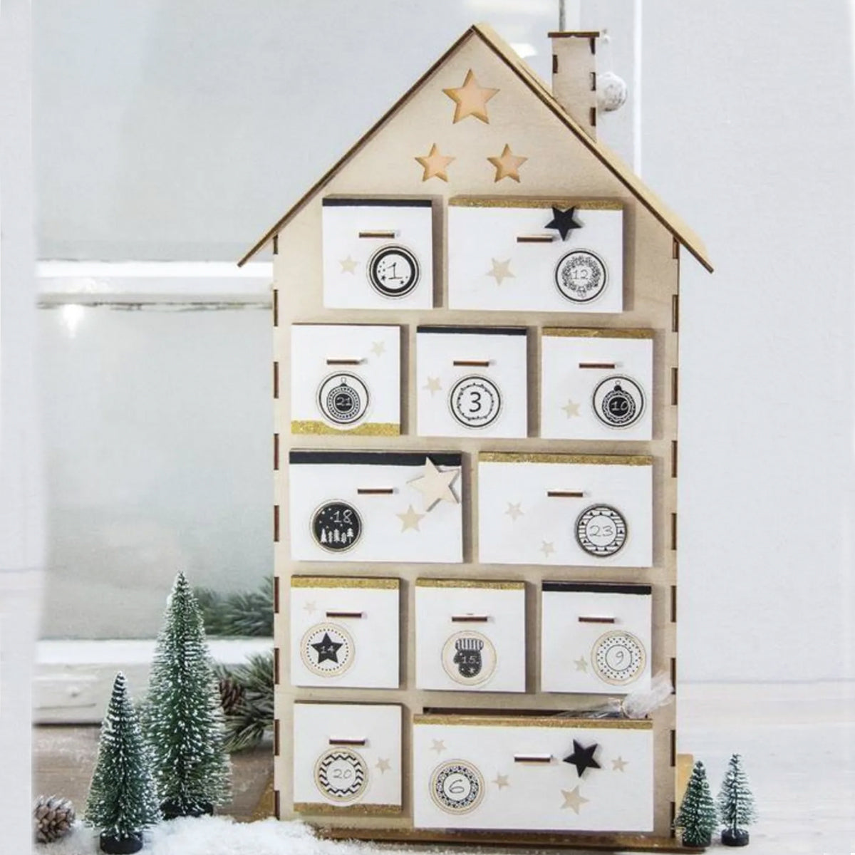 mes-courses-en-vrac-calendriers-de-l-avent-maison-bois-kit-diy-complet image 4