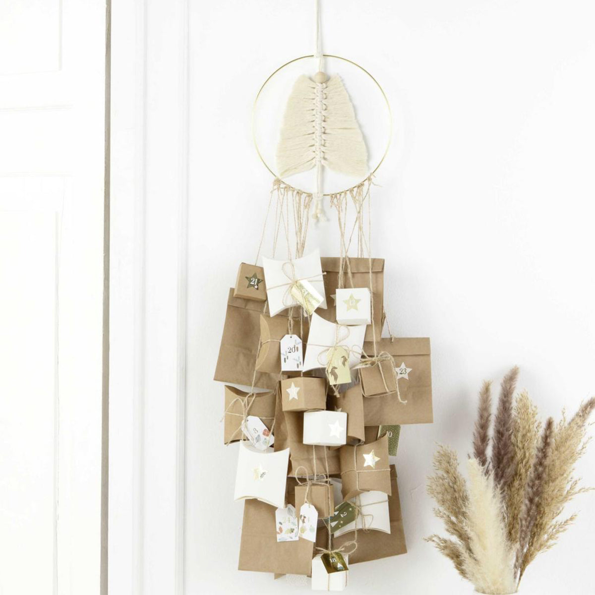 mes-courses-en-vrac-macram-kit-calendrier-de-l-avent-faire-55-pi-ces image 1