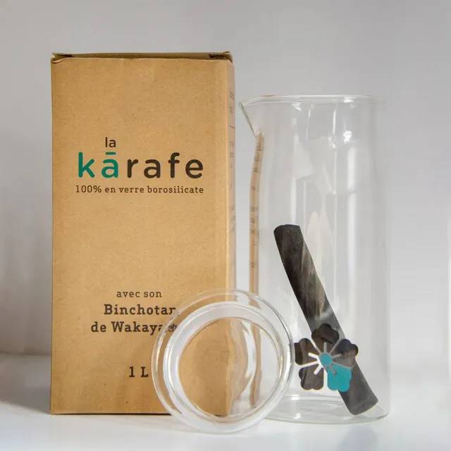 kyuk-carafe-verre-1-l-binchotan-filtre-charbon image 1