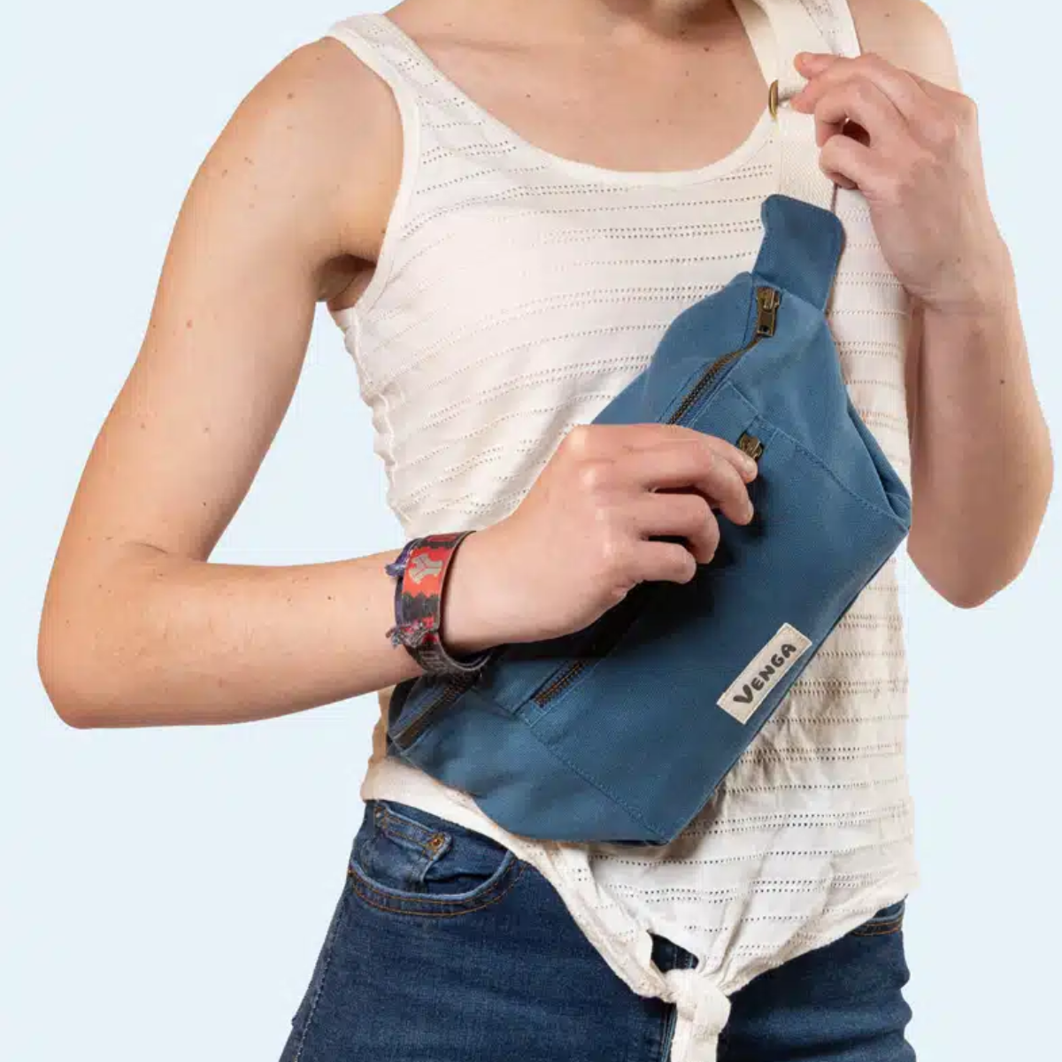 venga-sac-banane-indigo-coton-bio-poche-zipp-e image 1