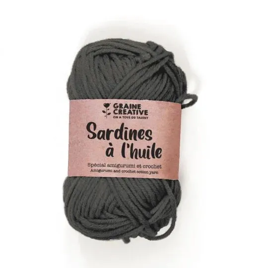 graine-cr-ative-fil-coton-gris-fonc-crochet-27-g-55-m image 1