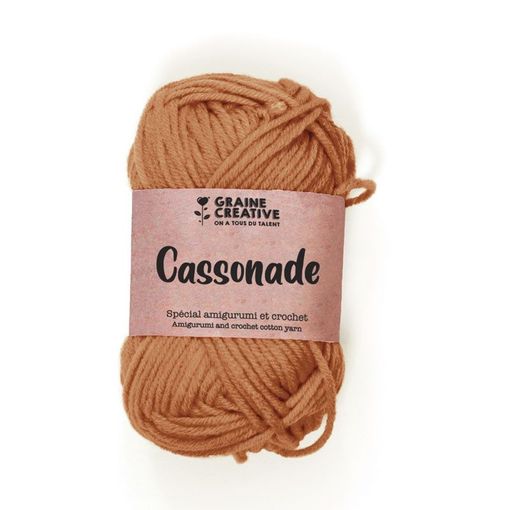 graine-cr-ative-fil-coton-marron-crochet-amigurumi-27-g image 1