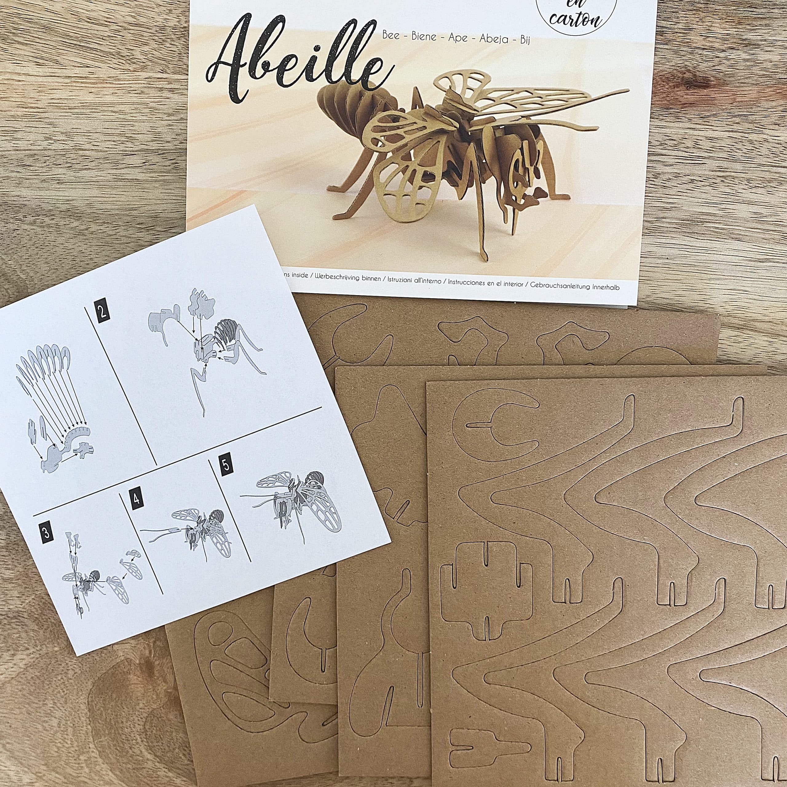 mes-courses-en-vrac-maquette-abeille-3d-carton-23cm image 2