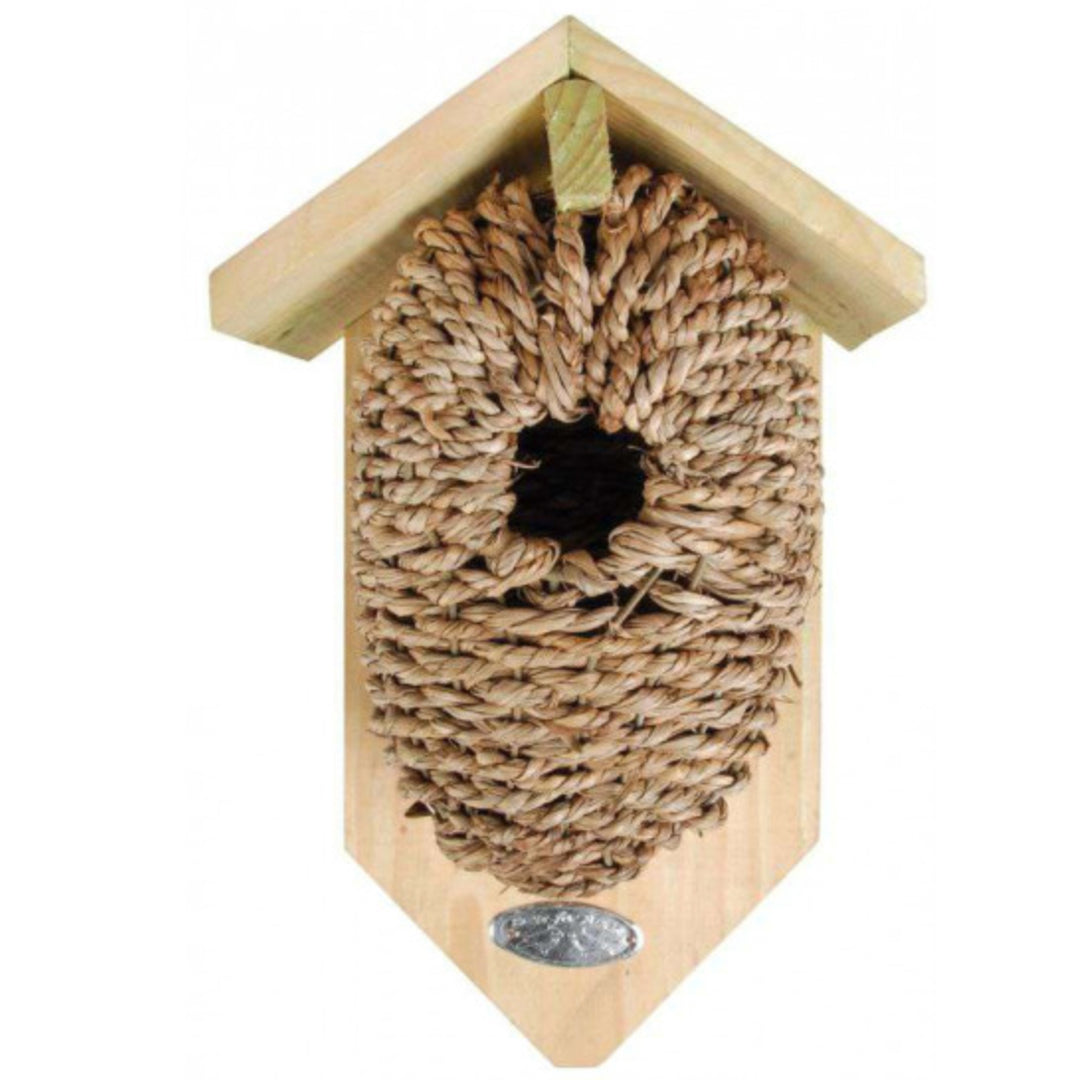 esschert-design-nichoir-poche-jonc-de-mer-pin-30-mm image 3