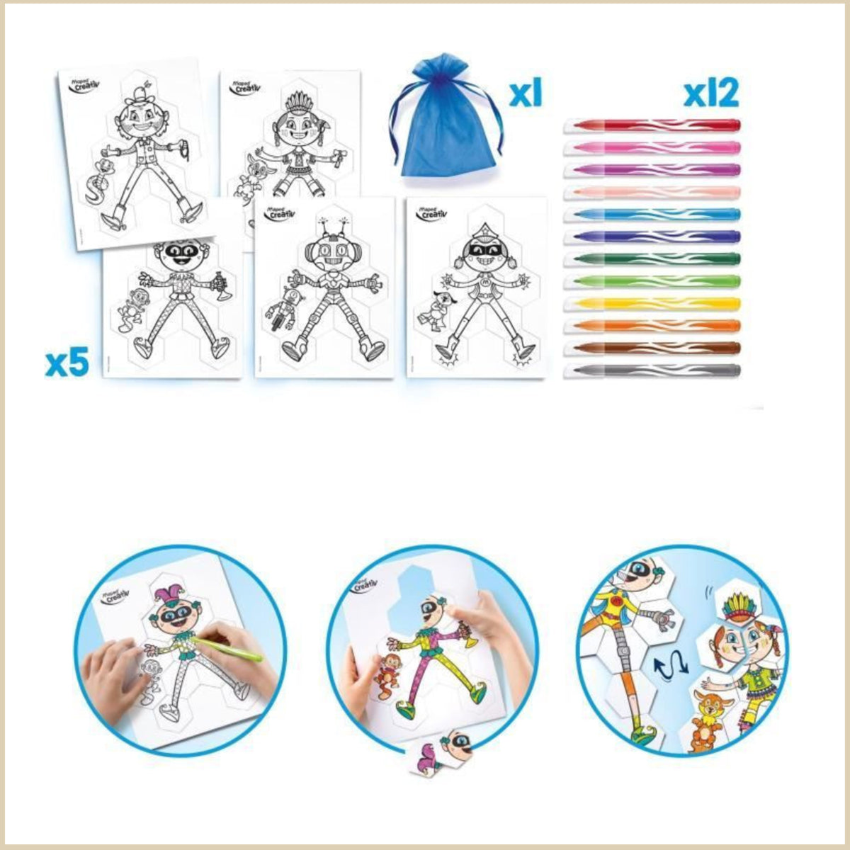mes-courses-en-vrac-kit-puzzle-faire-soi-m-me-5x55-pi-ces-feutres image 1