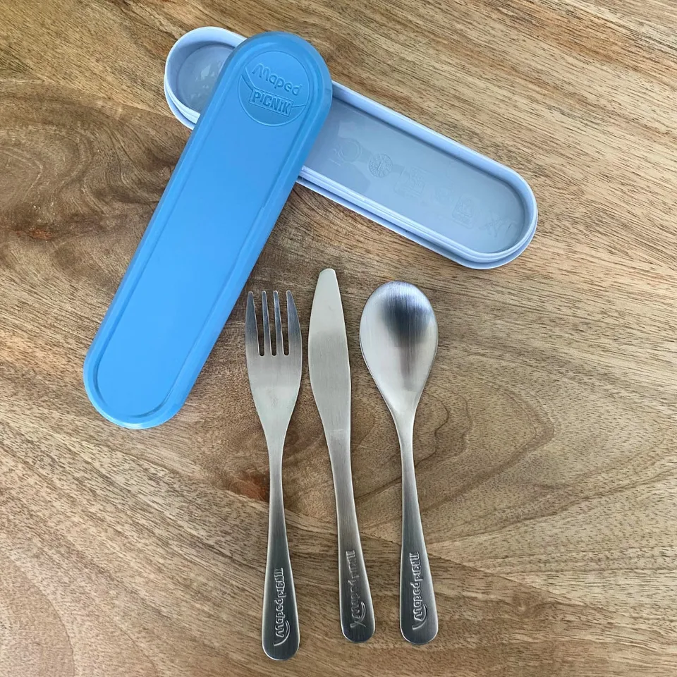 maped-picnik-set-3-couverts-inox-bo-te-bleue image 1
