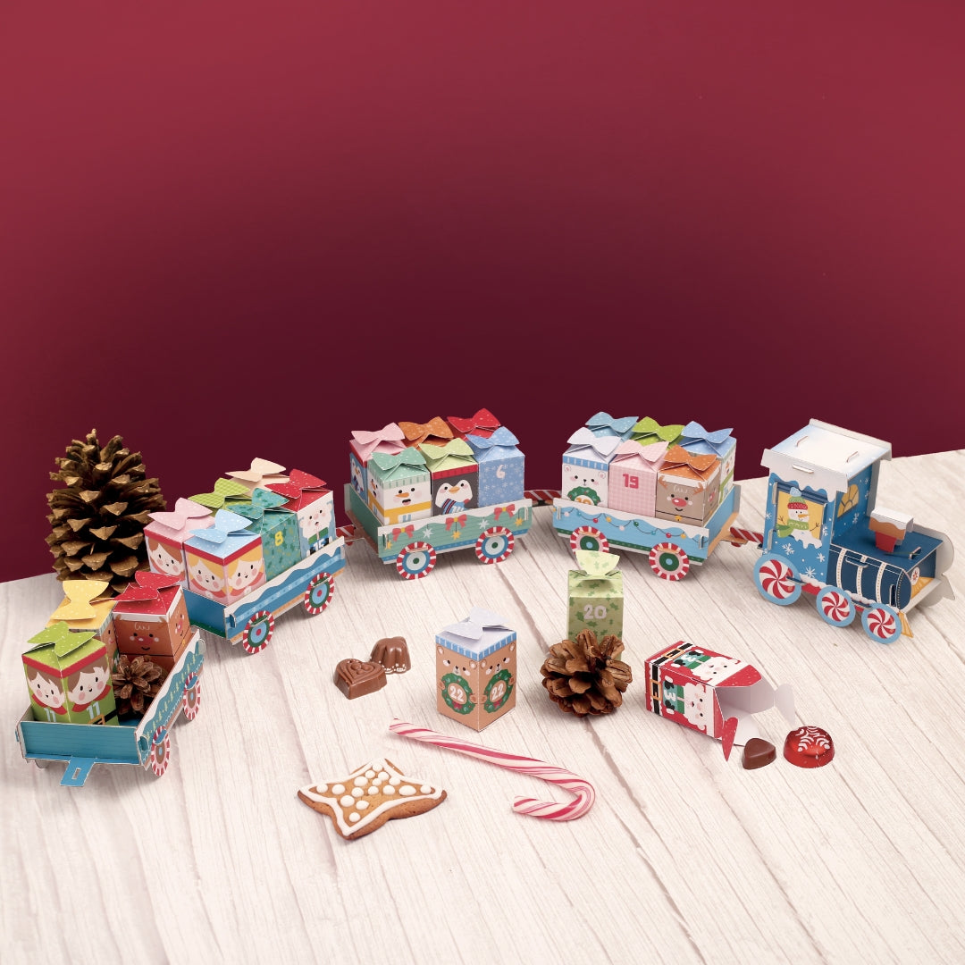 graine-cr-ative-kit-calendrier-avent-petit-train-24-bo-tes image 1