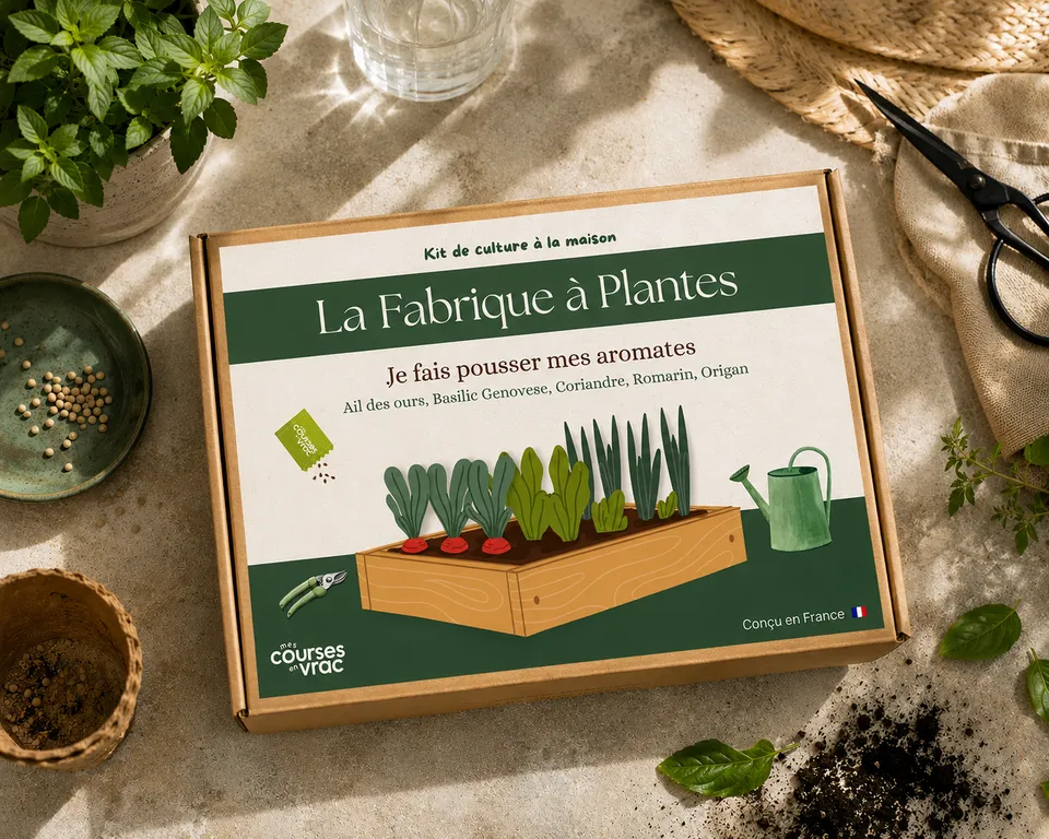 mes-courses-en-vrac-kit-aromates-diy-5-vari-t-s-pots-biod-gradables image 1