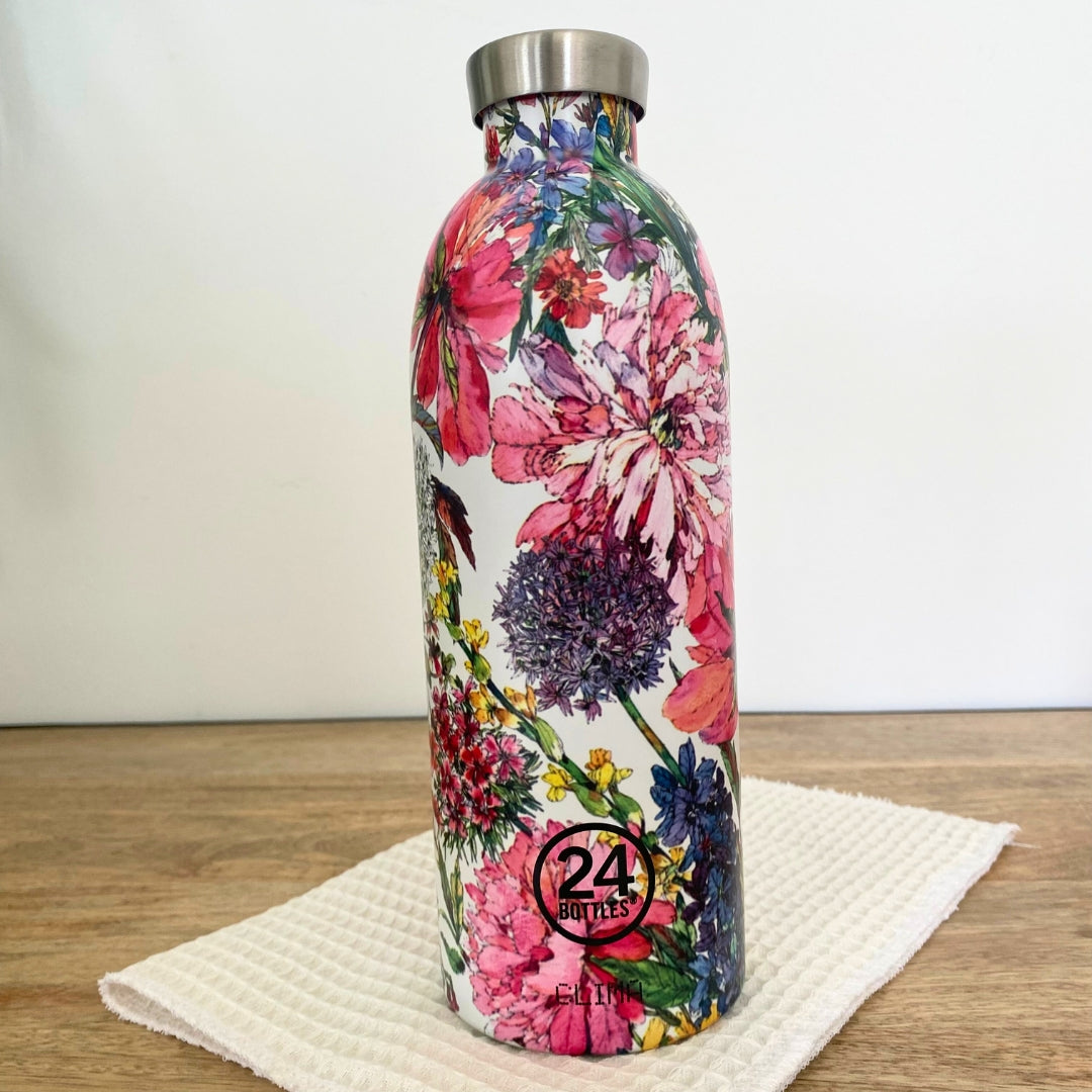 24bottles-clima-850-ml-gourde-isotherme-begonia-inox image 1