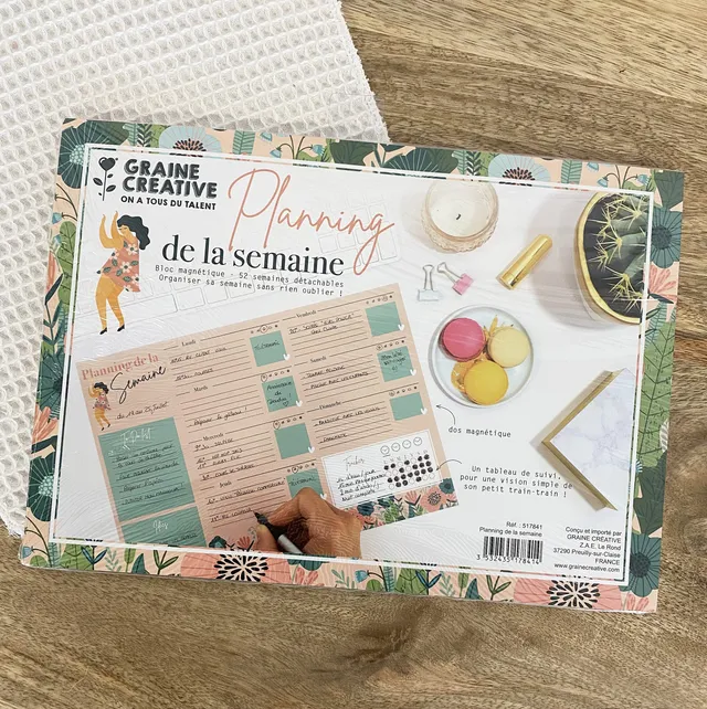growing-paper-planning-semaine-magn-tique-a4-52-feuilles image 1