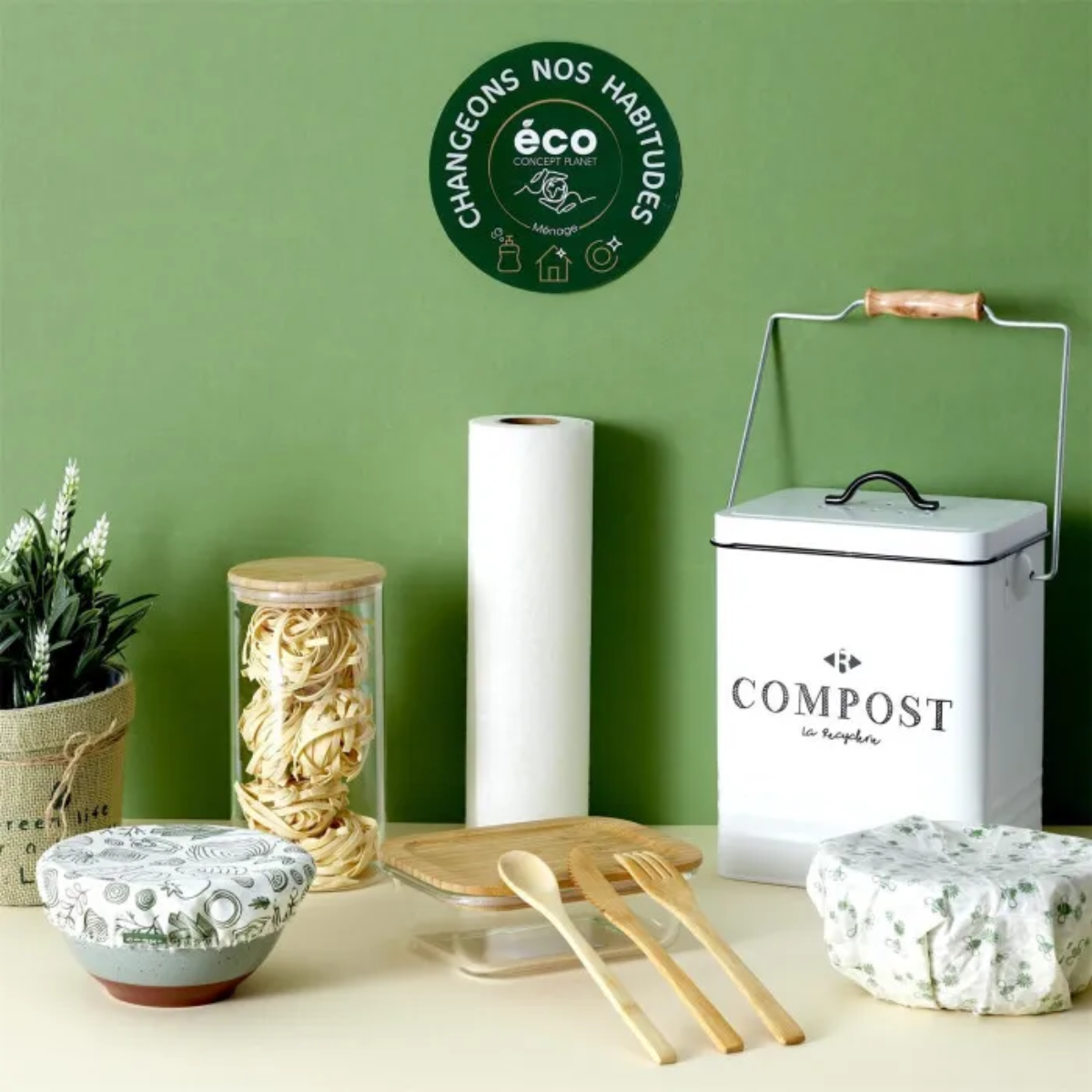 cook-concept-lunch-box-verre-bambou-repas-32-cl-transparent image 3