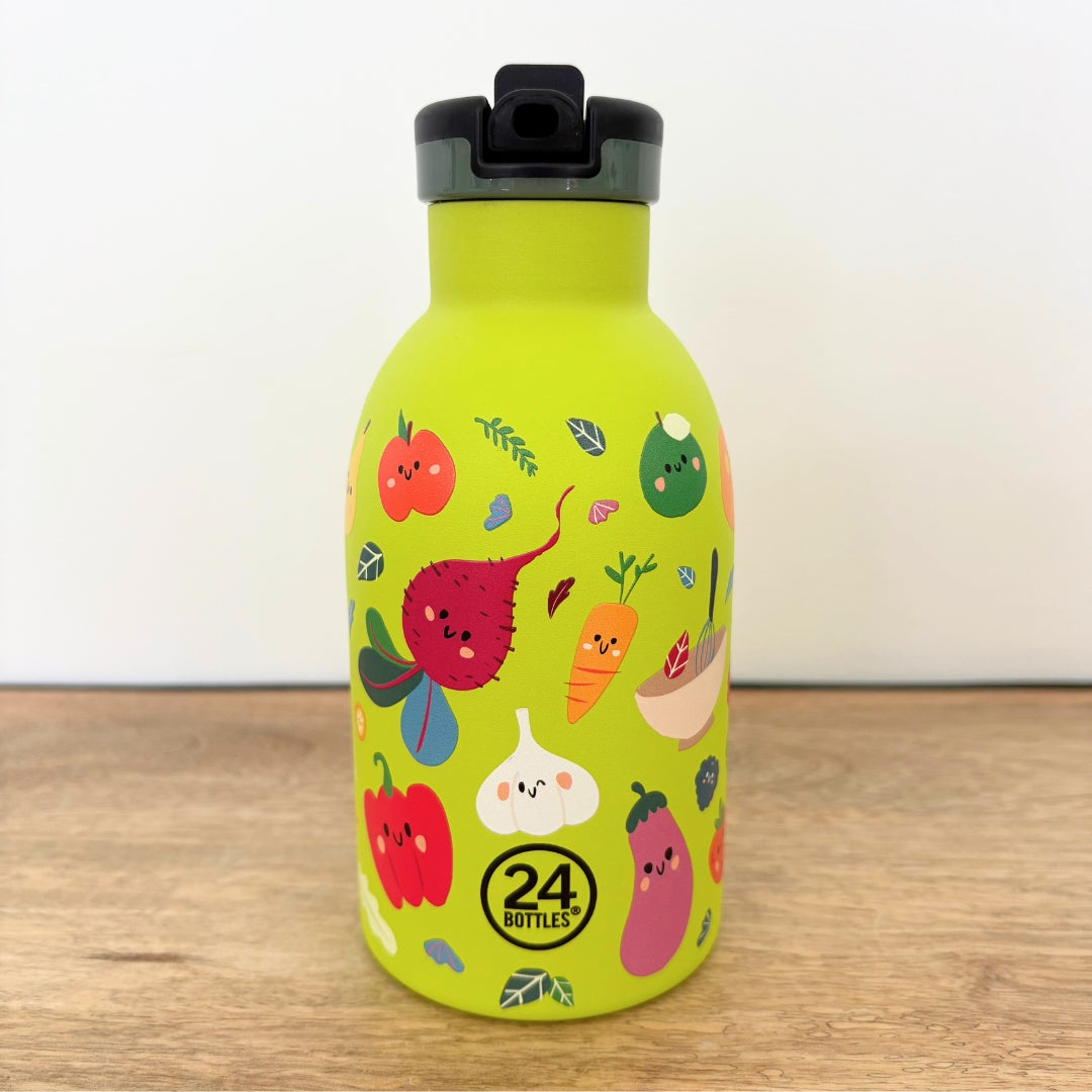 24-bottles-kids-330-ml-veggie-friends-gourde-inox-enfant image 1