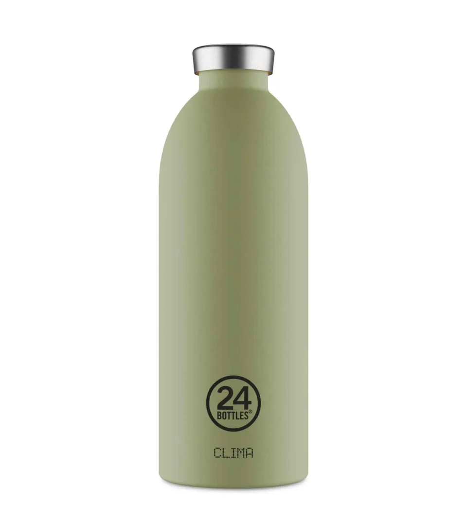 24-bottles-clima-gourde-isotherme-850-ml-sage-inox image 1