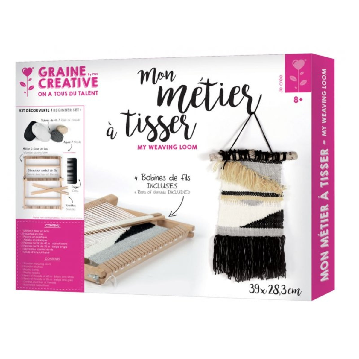 graine-cr-ative-kit-m-tier-tisser-bois-laines-d-butant image 1