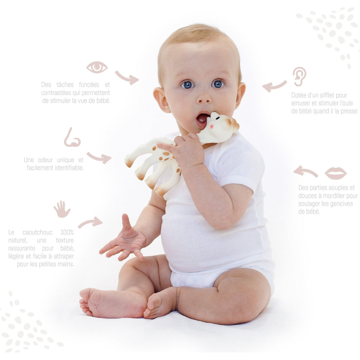 sophie-la-girafe-jouet-b-b-caoutchouc-naturel-18-cm image 3