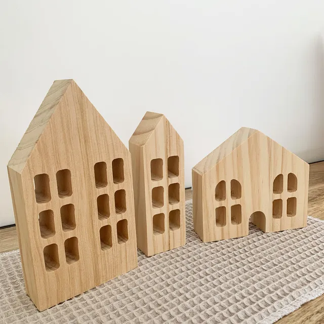 mes-courses-en-vrac-d-corations-no-l-pack-village-de-no-l-en-bois image 1