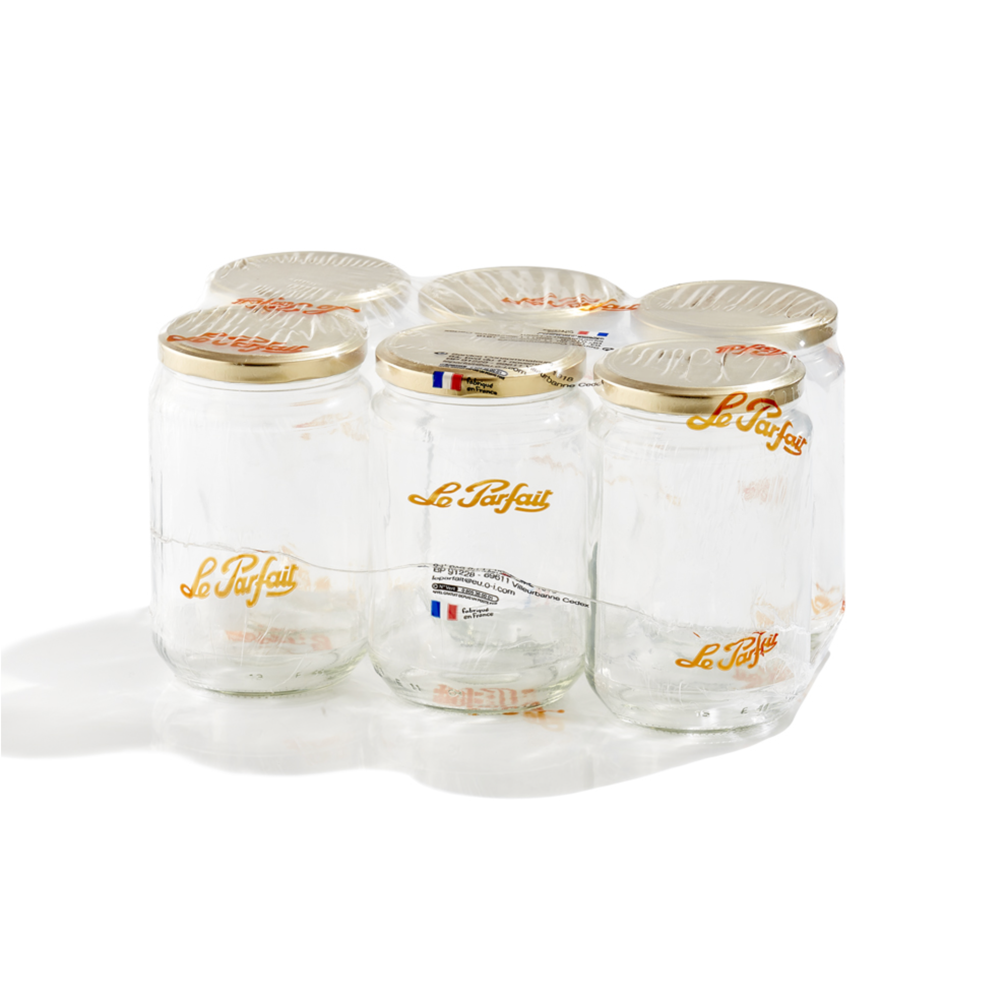 le-parfait-pots-miel-bocal-verre-750-ml-lot-de-6 image 1