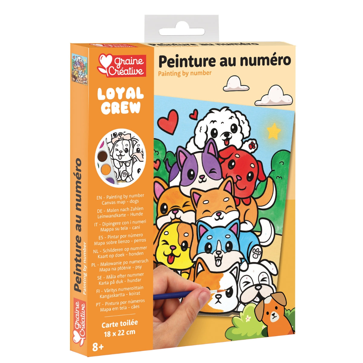 graine-cr-ative-peinture-num-ro-enfant-chiots-tableau image 3