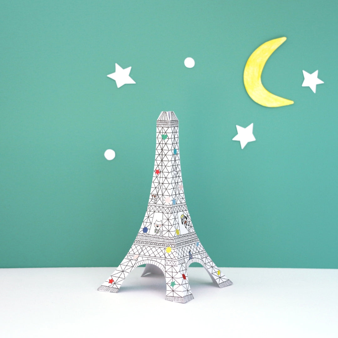 kit-cr-atif-tour-eiffel-papier-colorier-stickers image 3