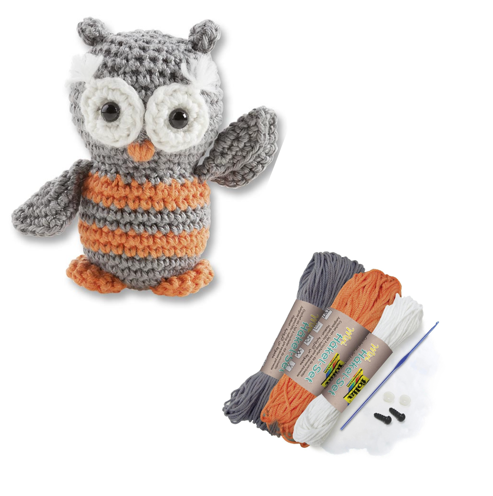 kit-crochet-hibou-d-butant-peluche-7-cm-laine-crochet image 1