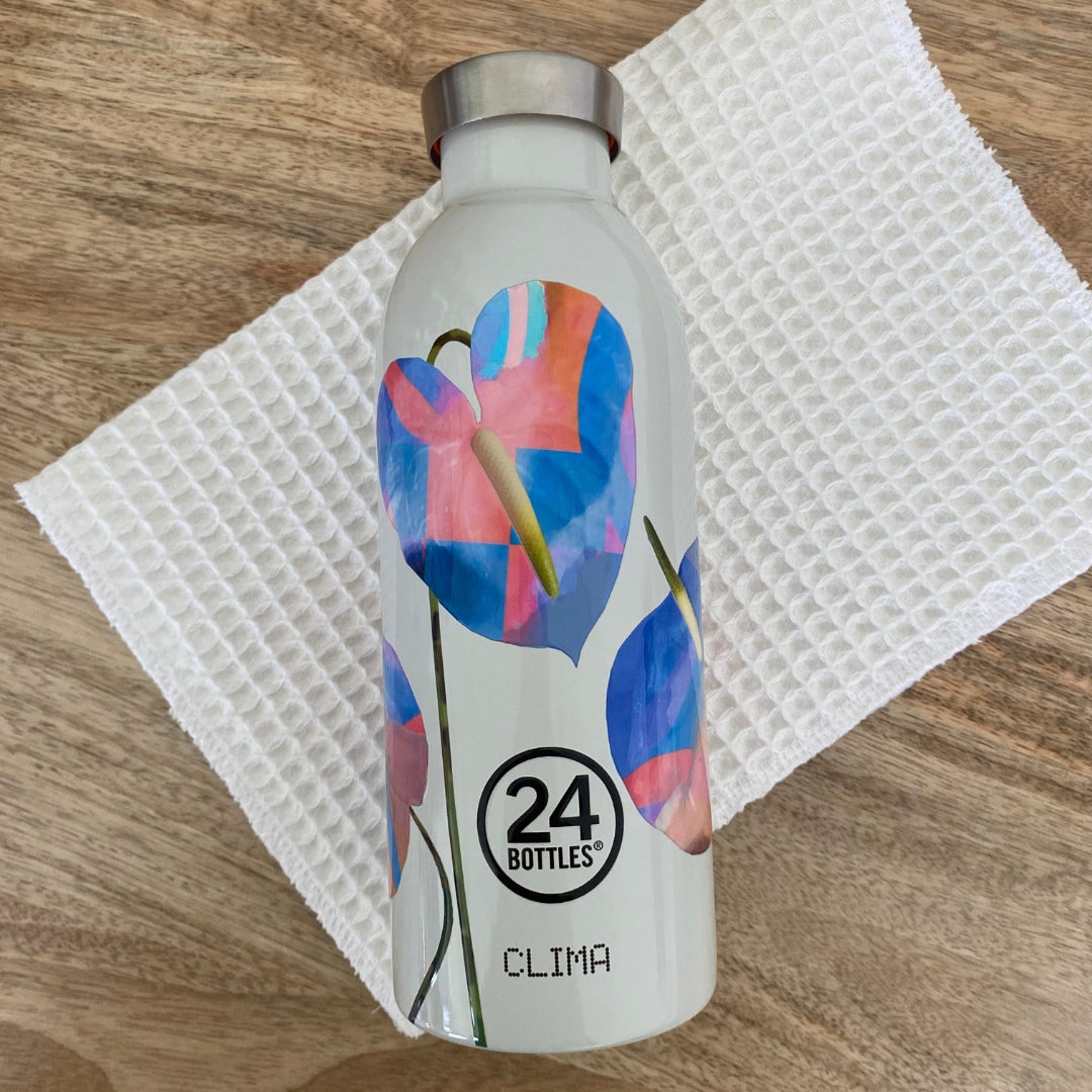 24-bottles-clima-gourde-isotherme-500-ml-flowers-inox image 2
