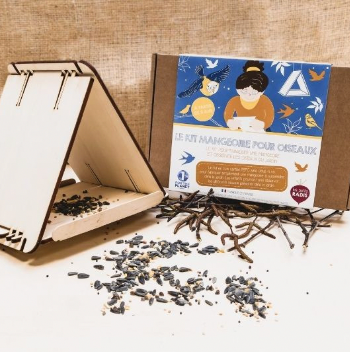 mes-courses-en-vrac-kit-mangeoire-oiseaux-bois-construire image 1