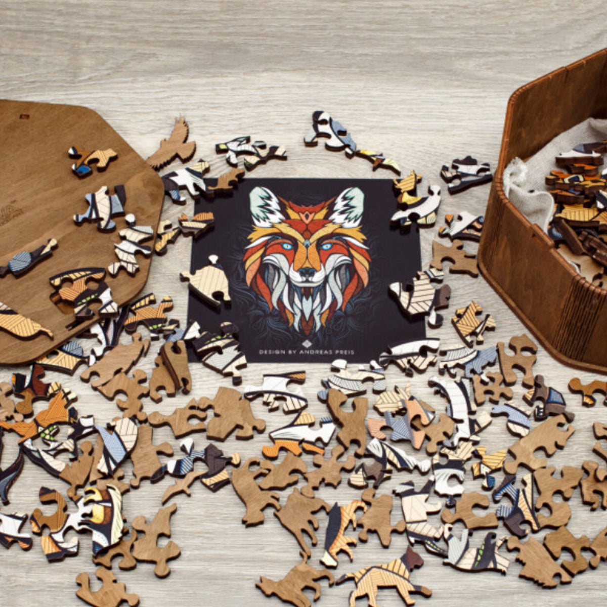 graine-cr-ative-puzzle-renard-puzzle-en-bois-141-pi-ces image 4